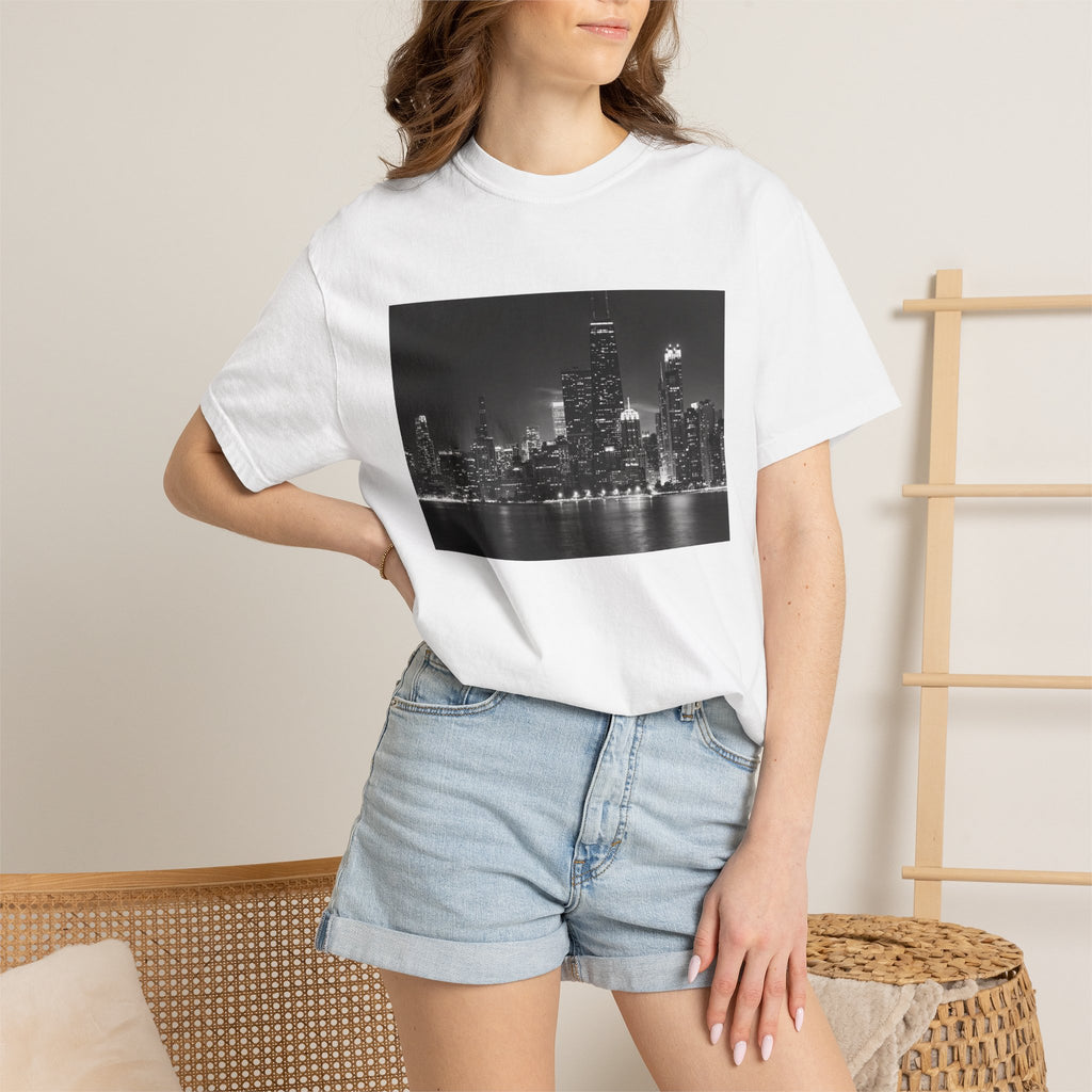 Chicago Night Skyline T-Shirt
