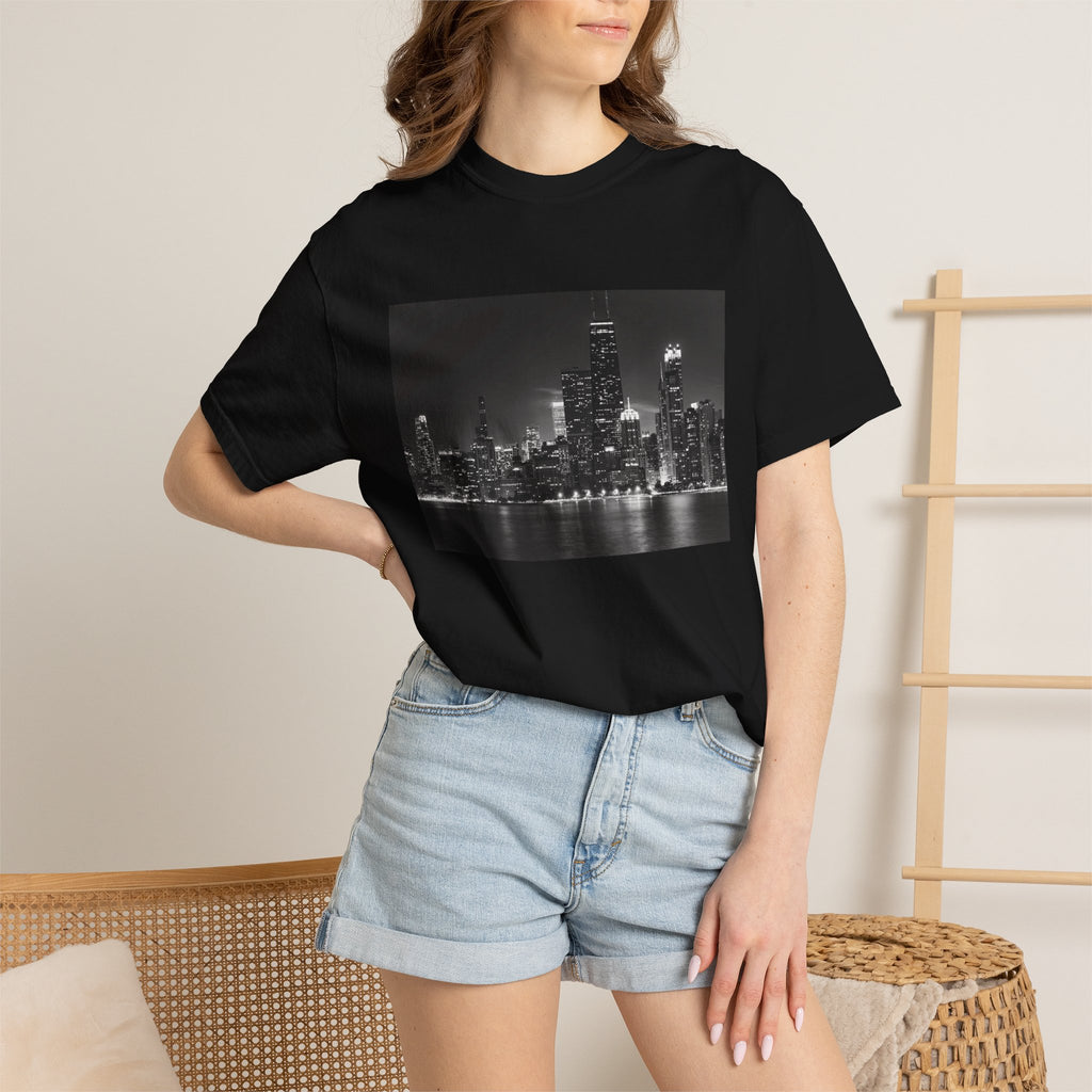 Chicago Night Skyline T-Shirt