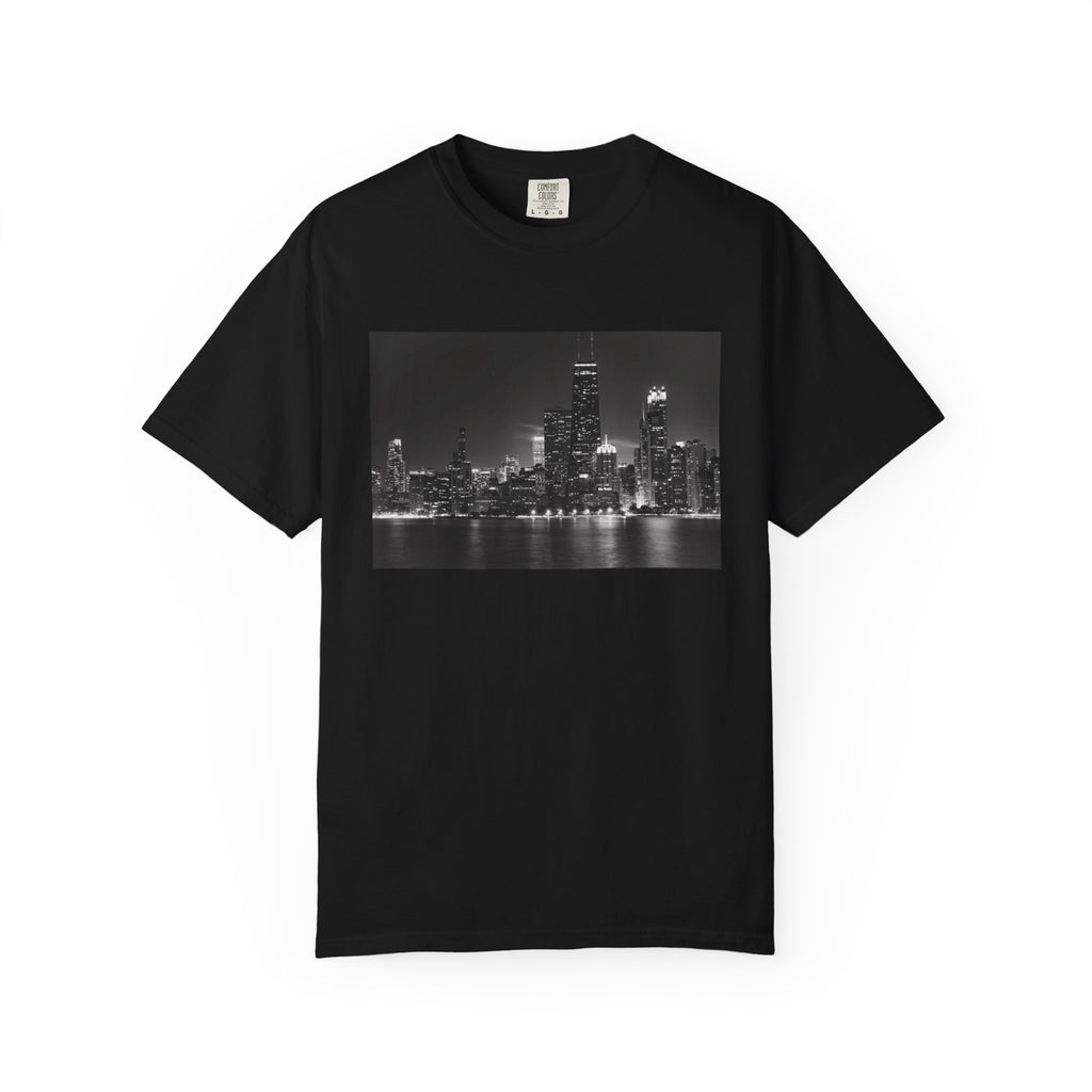 Chicago Night Skyline T-Shirt