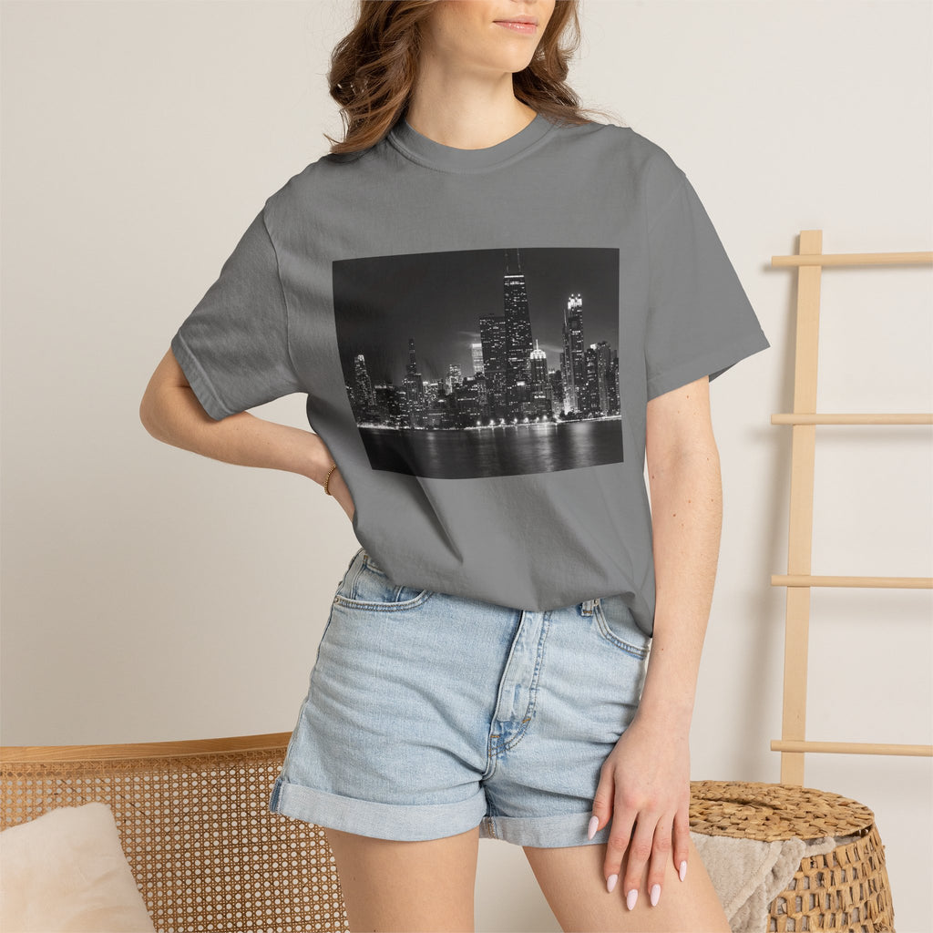 Chicago Night Skyline T-Shirt
