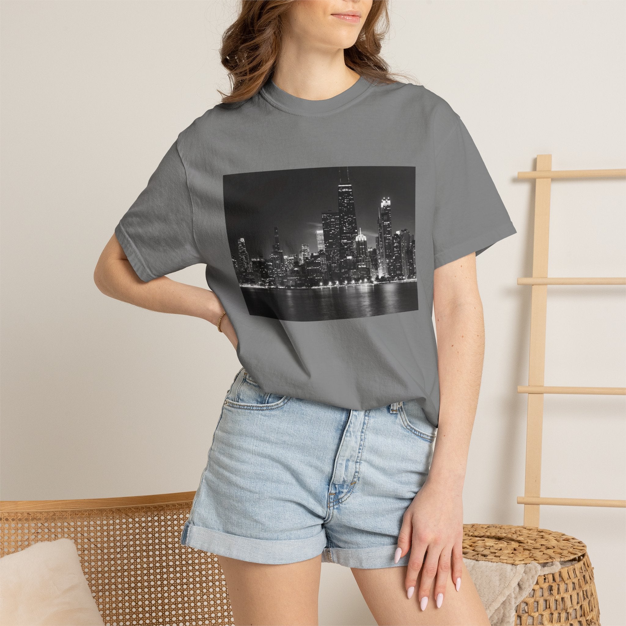 Chicago Night Skyline T-Shirt