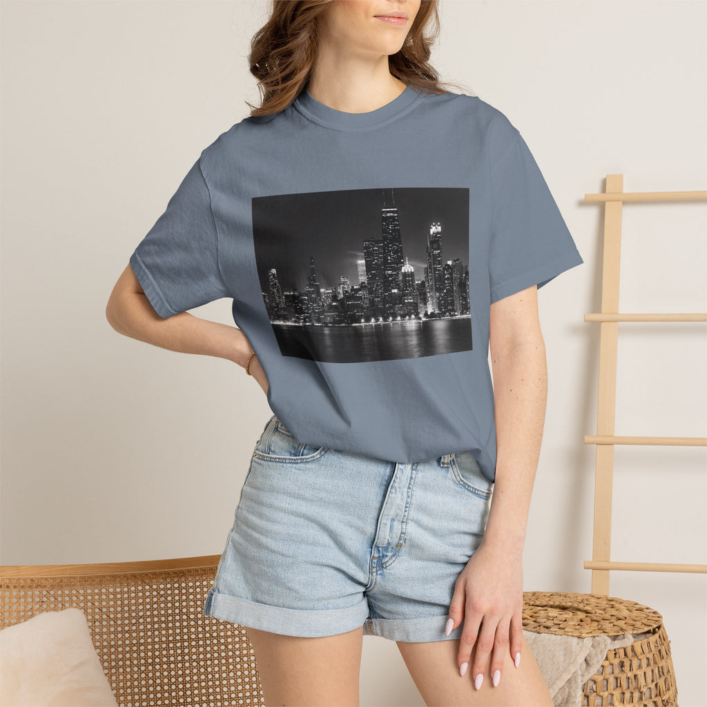 Chicago Night Skyline T-Shirt