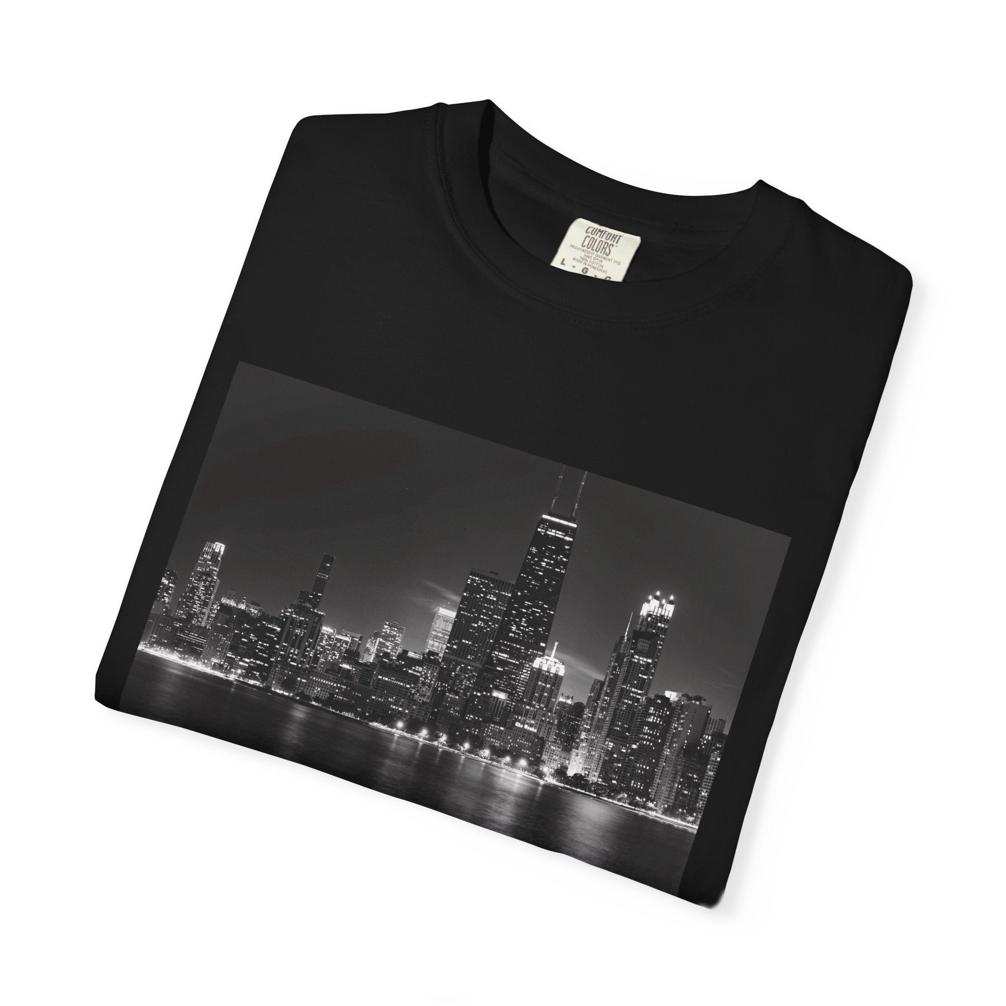 Chicago Night Skyline T-Shirt